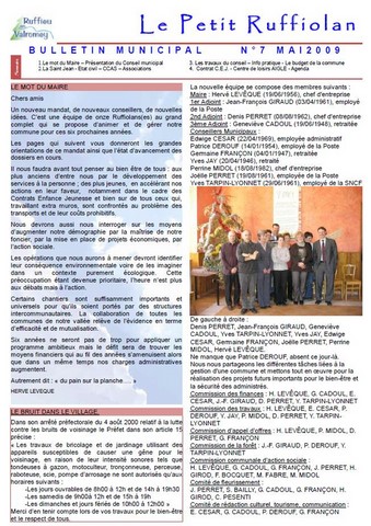 Le petit ruffiolan num 7 Le petit Ruffiolan 05 2009