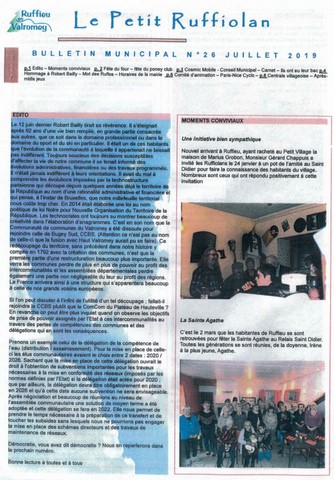Le petit ruffiolan num 26 Le petit Ruffiolan 07 2019