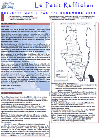 Le petit ruffiolan num 9 Le petit Ruffiolan 12 2010