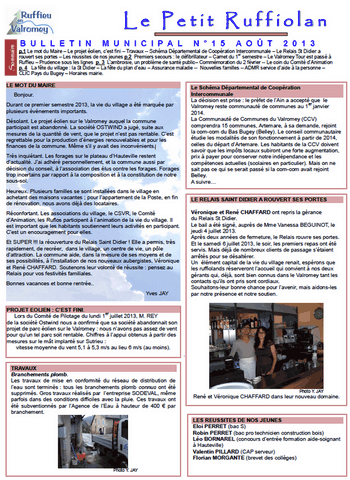 Le petit ruffiolan num 15 le petit ruffiolan aout 2013
